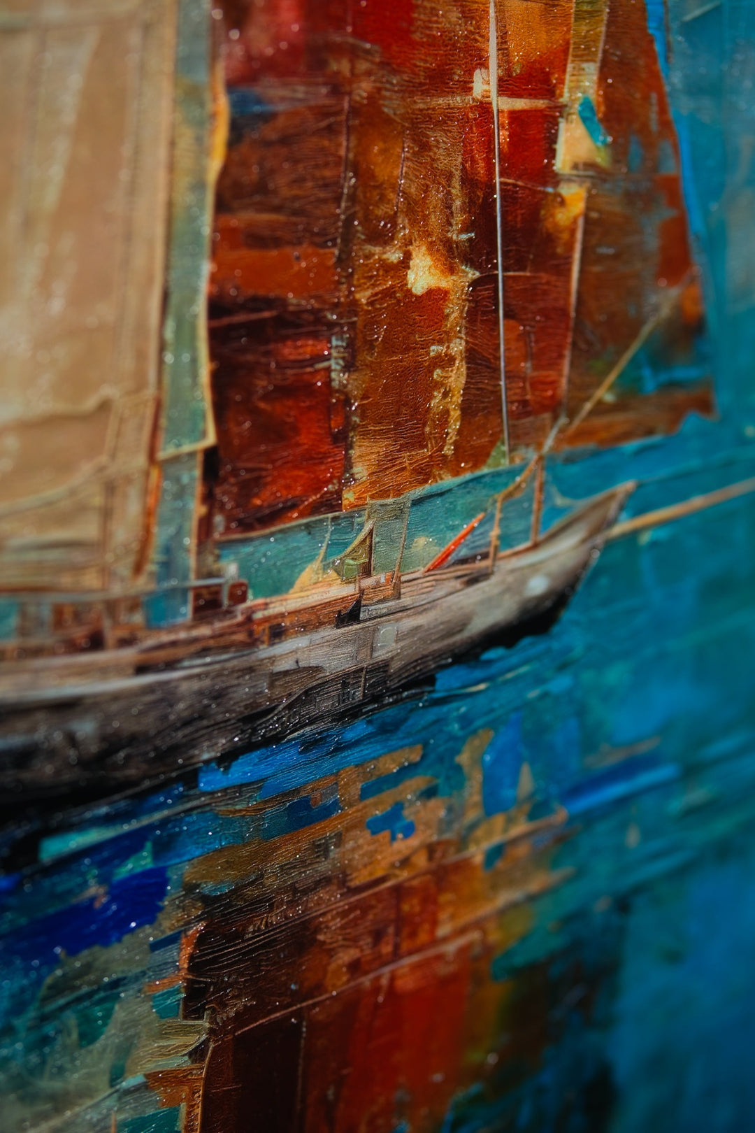 Quiet Voyage — Haptic 3D Embossed + High-Gloss Lacquer Print Insigne Art Design