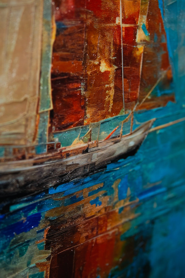 Quiet Voyage — Haptic 3D Embossed + High-Gloss Lacquer Print Insigne Art Design