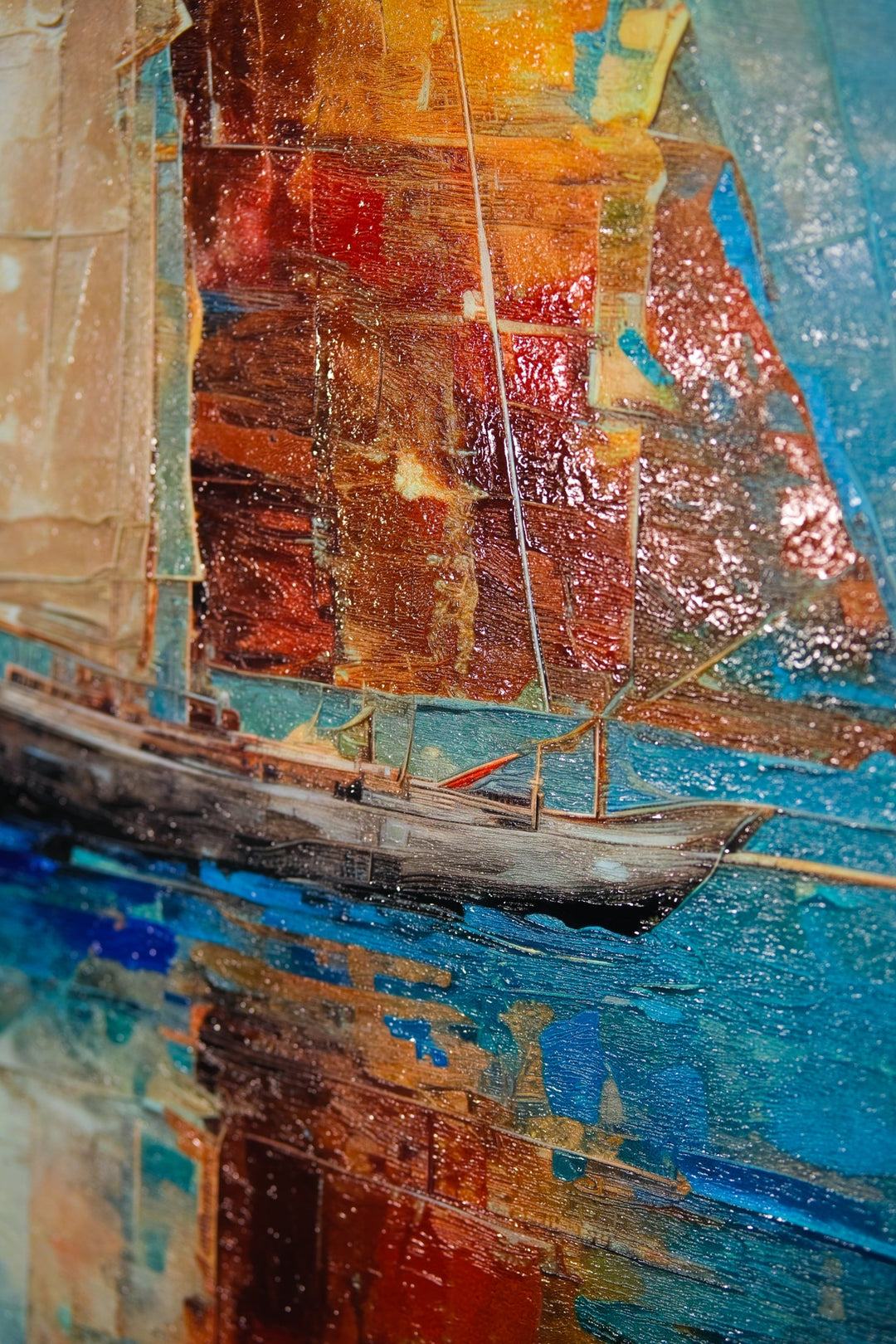 Quiet Voyage — Haptic 3D Embossed + High-Gloss Lacquer Print Insigne Art Design