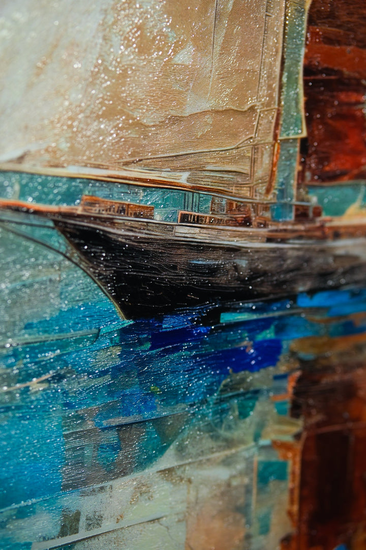 Quiet Voyage — Haptic 3D Embossed + High-Gloss Lacquer Print Insigne Art Design