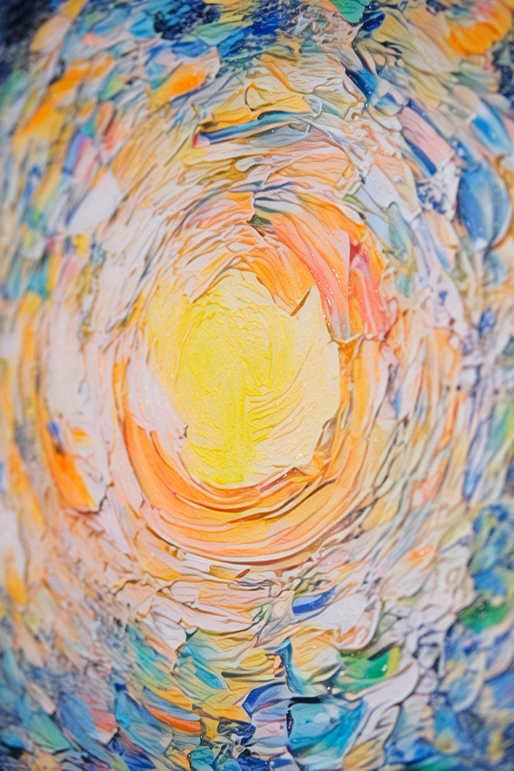 Celestial Whorl — Haptic 3D Embossed + Gloss Lacquer Print Insigne Art Design