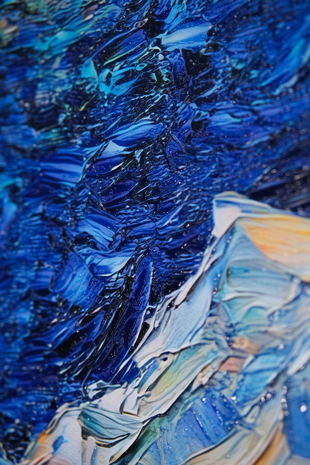 Celestial Whorl — Haptic 3D Embossed + Gloss Lacquer Print Insigne Art Design