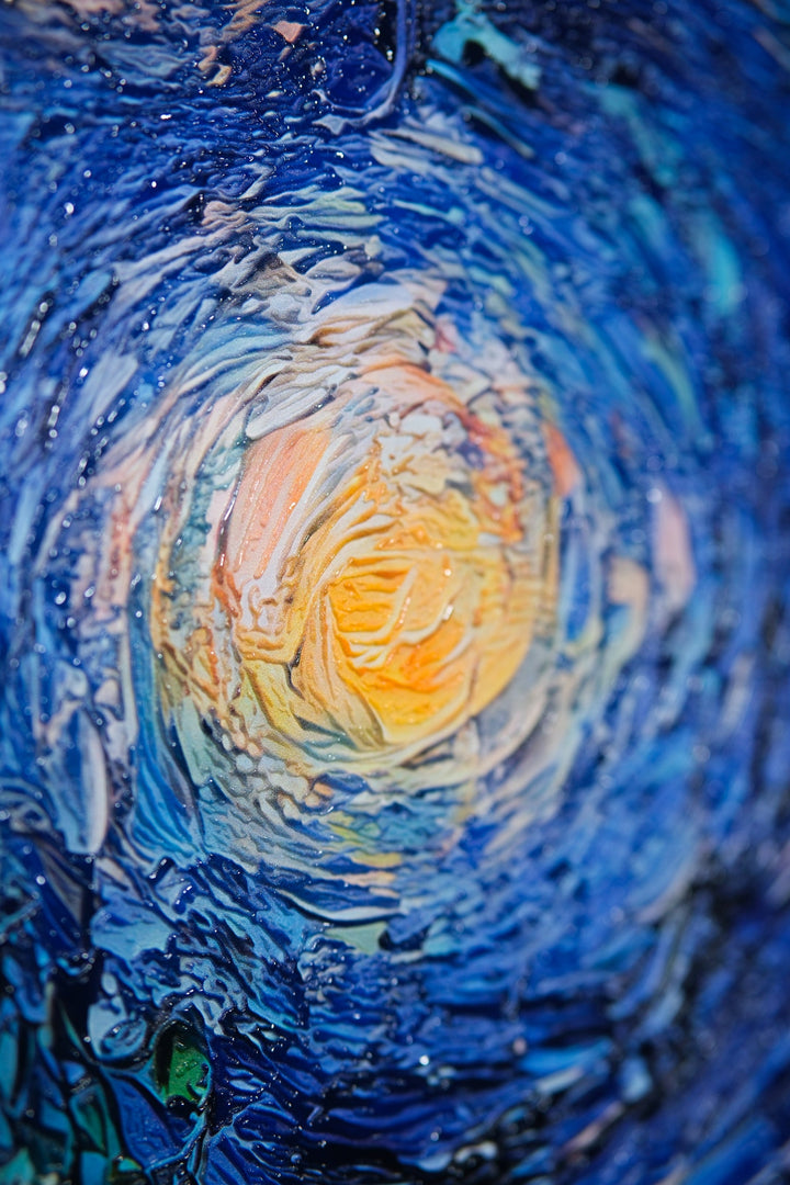 Celestial Whorl — Haptic 3D Embossed + Gloss Lacquer Print Insigne Art Design