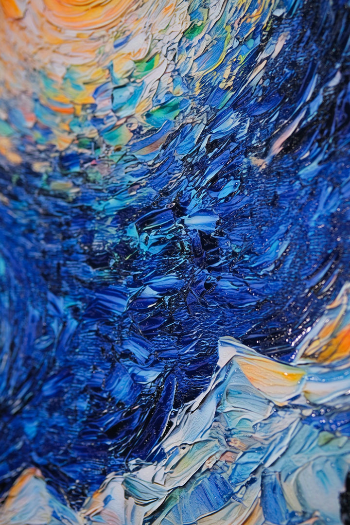 Celestial Whorl — Haptic 3D Embossed + Gloss Lacquer Print Insigne Art Design