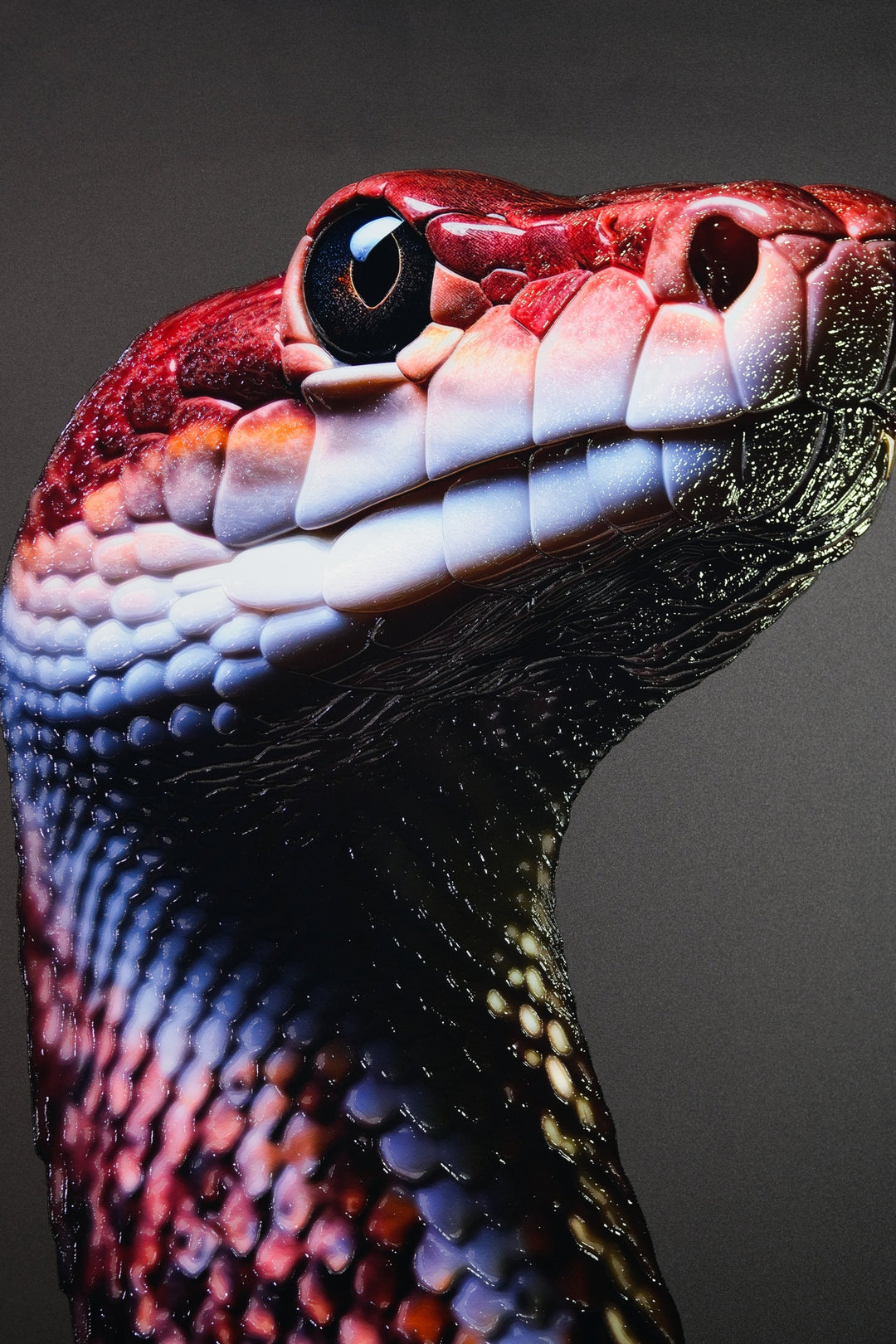 Venom Noir — Haptic 3D Embossed + High-Gloss Lacquer Print Insigne Art Design