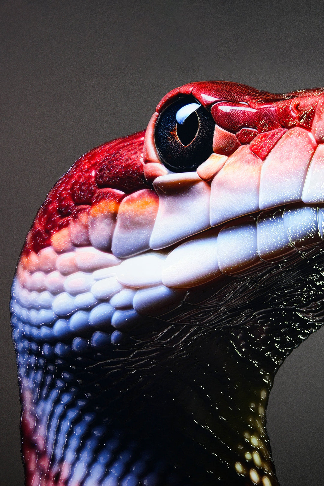 Venom Noir — Haptic 3D Embossed + High-Gloss Lacquer Print Insigne Art Design