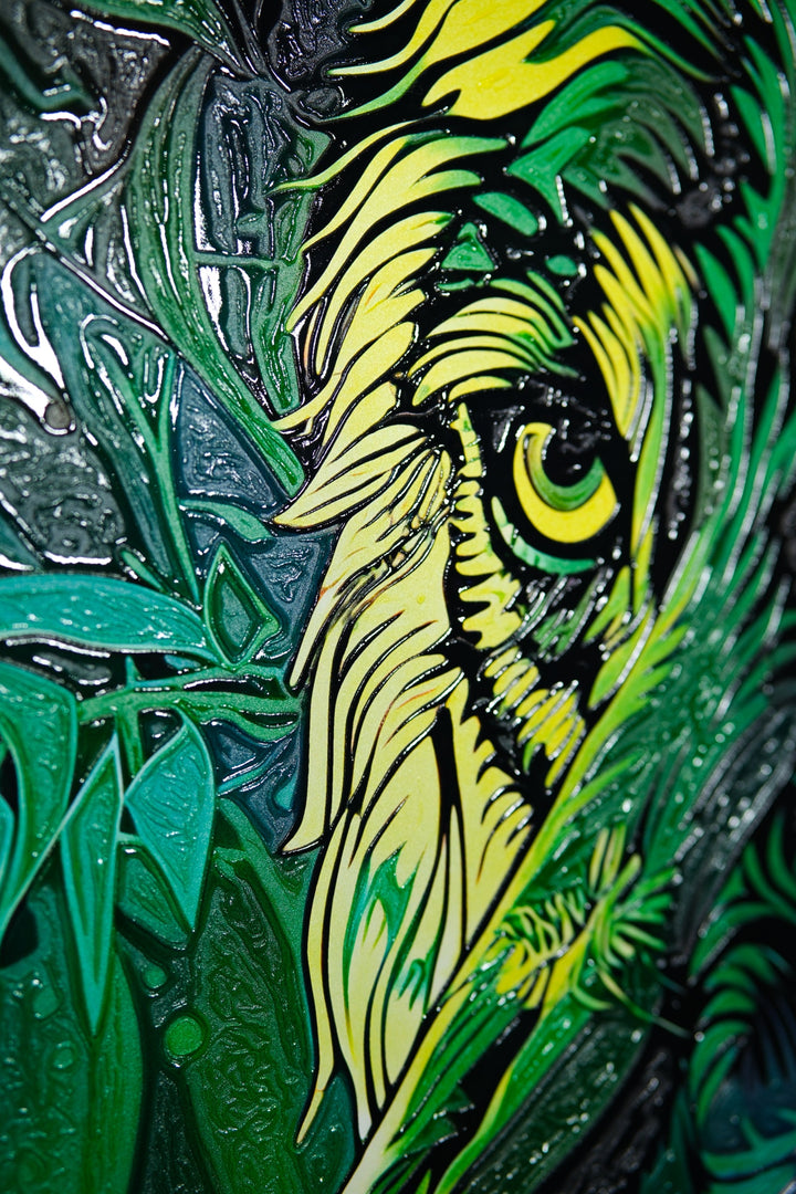 Neon Canopy Alpha — Haptic 3D Embossed + High-Gloss Lacquer Print Insigne Art Design