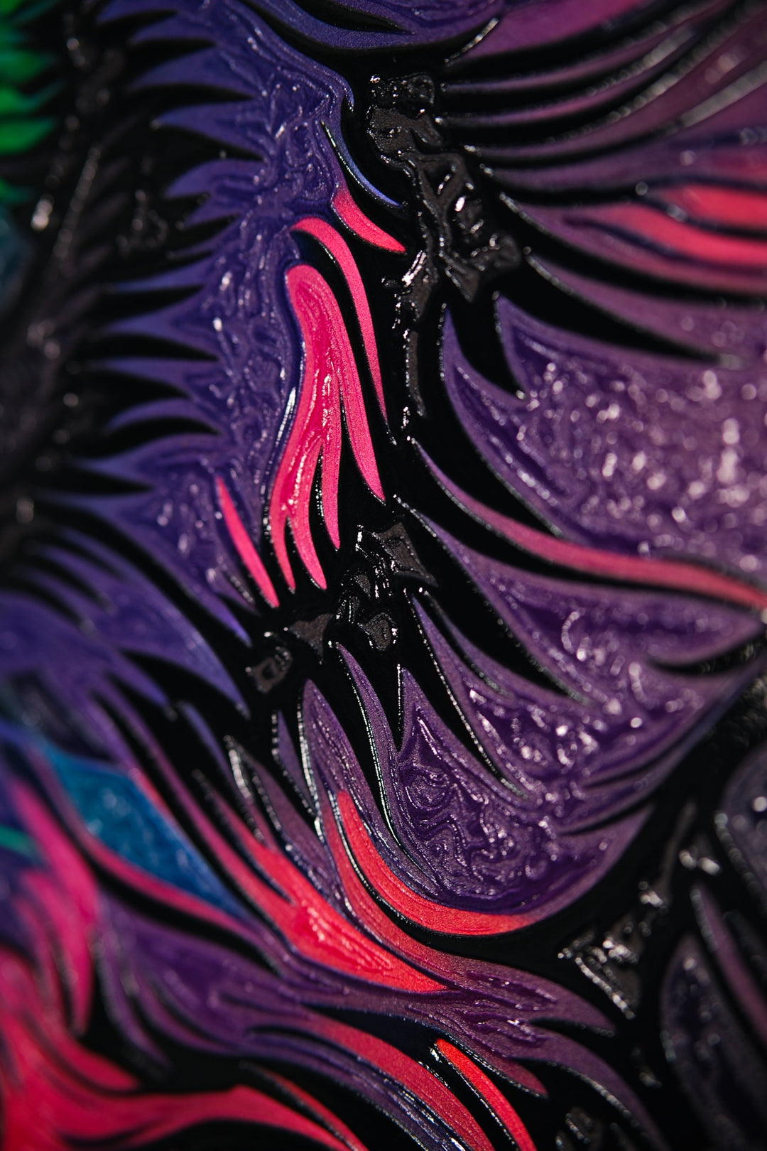 Neon Canopy Alpha — Haptic 3D Embossed + High-Gloss Lacquer Print Insigne Art Design