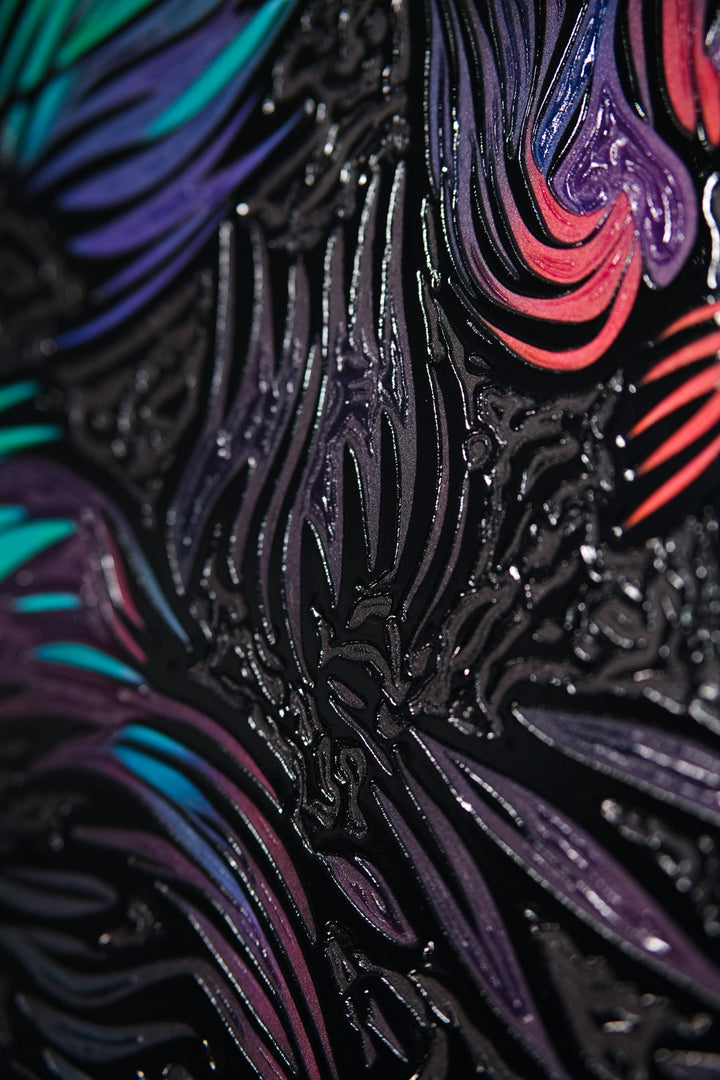 Neon Canopy Alpha — Haptic 3D Embossed + High-Gloss Lacquer Print Insigne Art Design