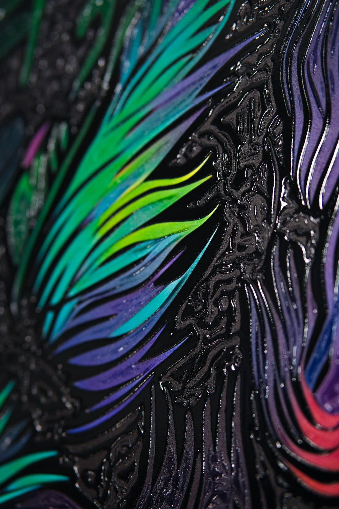 Neon Canopy Alpha — Haptic 3D Embossed + High-Gloss Lacquer Print Insigne Art Design