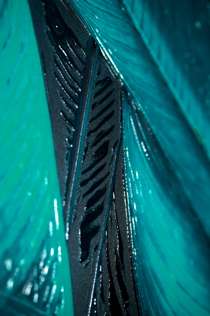 Teal Canopy Flame — Haptic 3D Embossed + Gloss Lacquer Print Home &amp; Garden > Decor > Artwork > Posters, Prints, &amp; Visual Artwork Insigne Art Design