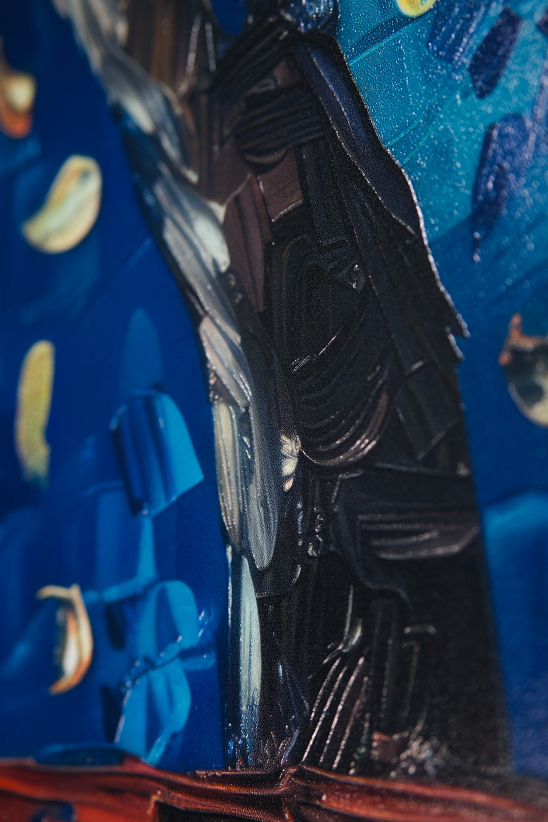 Lunar Serenade — Haptic 3D Embossed + High-Gloss Lacquer Print Insigne Art Design