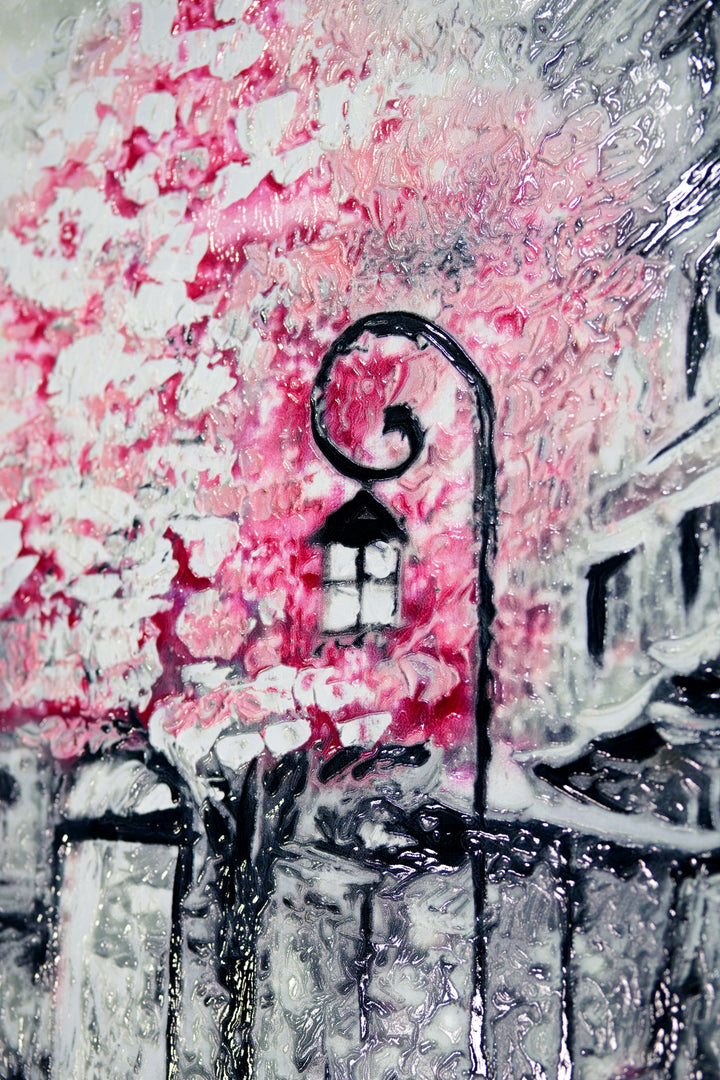 Paris in Bloom — Haptic 3D Embossed + High-Gloss Lacquer Print Home &amp; Garden > Decor > Artwork > Posters, Prints, &amp; Visual Artwork Insigne Art Design