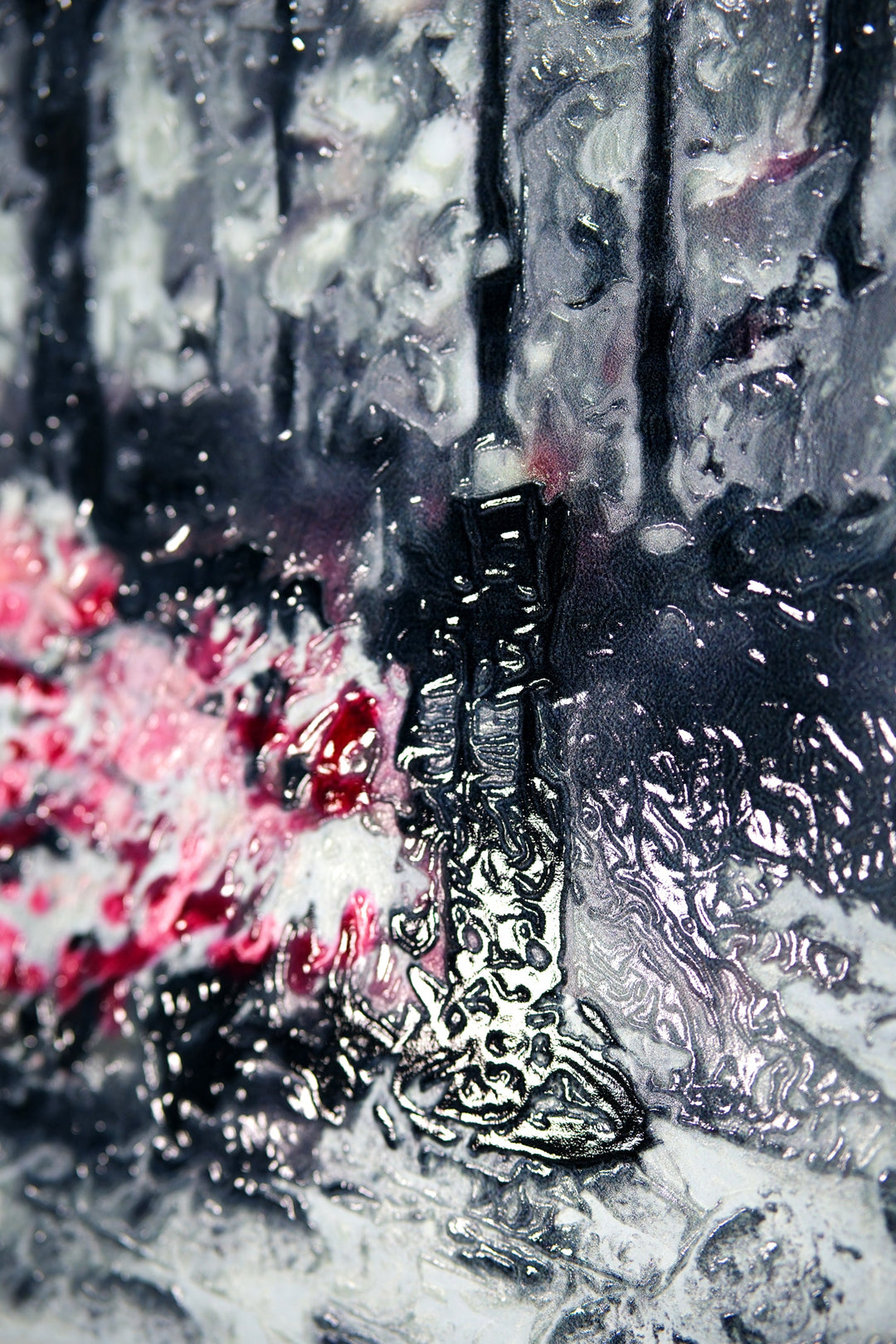 Paris in Bloom — Haptic 3D Embossed + High-Gloss Lacquer Print Home &amp; Garden > Decor > Artwork > Posters, Prints, &amp; Visual Artwork Insigne Art Design