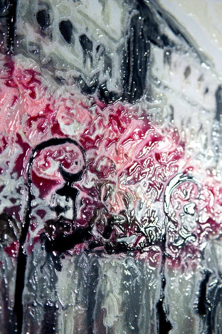 Paris in Bloom — Haptic 3D Embossed + High-Gloss Lacquer Print Home &amp; Garden > Decor > Artwork > Posters, Prints, &amp; Visual Artwork Insigne Art Design