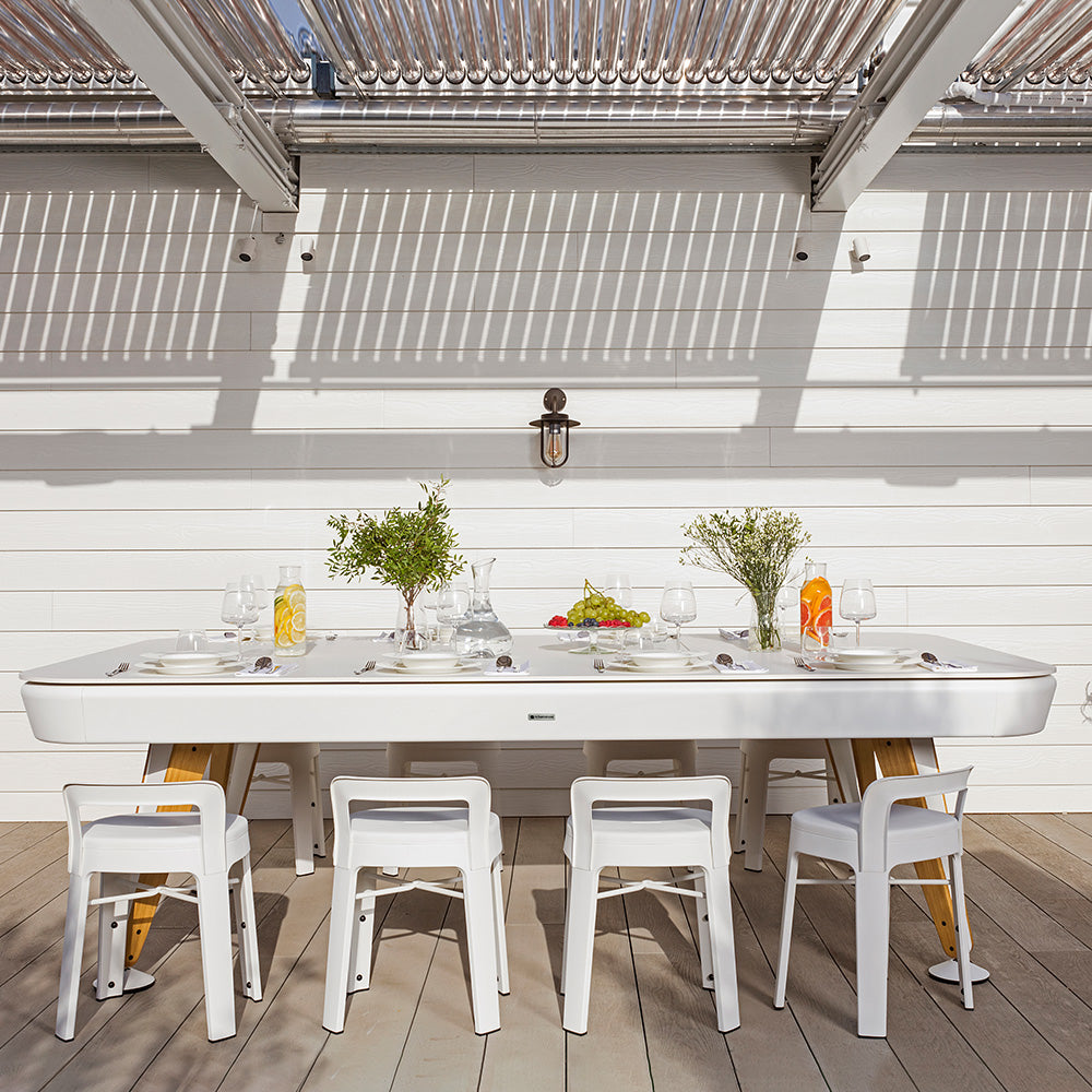 Diagonal Outdoor Dining Top lifestyle ambient 04