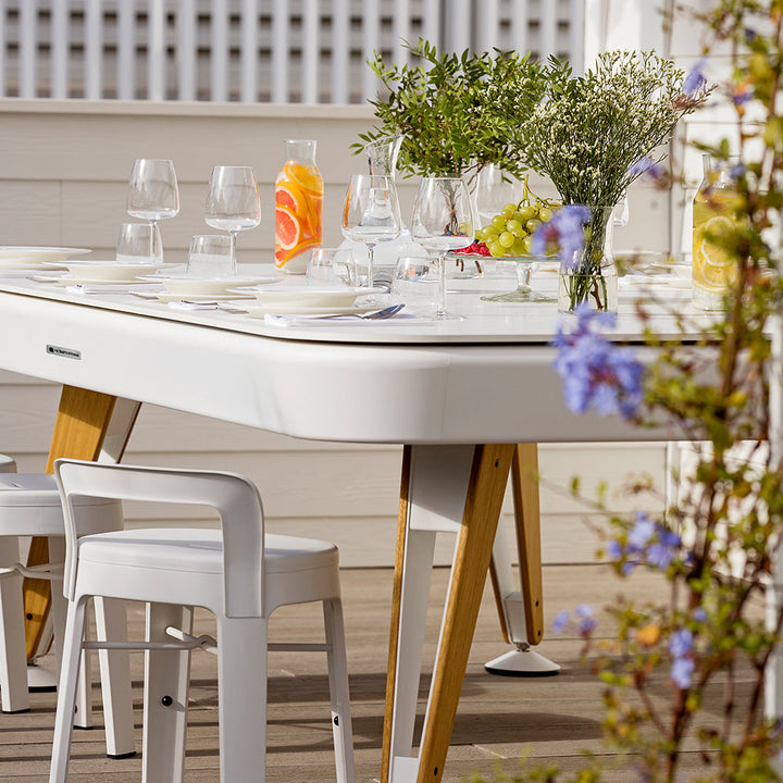 Diagonal Outdoor Dining Top lifestyle ambient 06