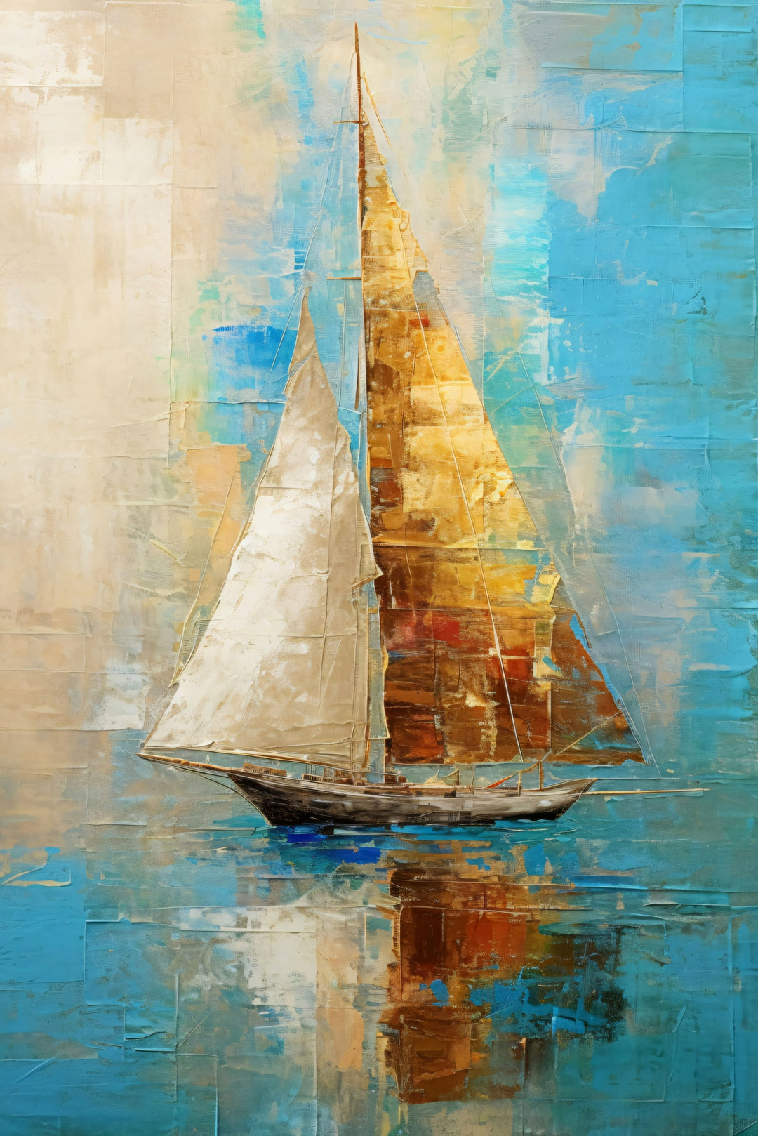 Quiet Voyage — Haptic 3D Embossed + High-Gloss Lacquer Print Insigne Art Design