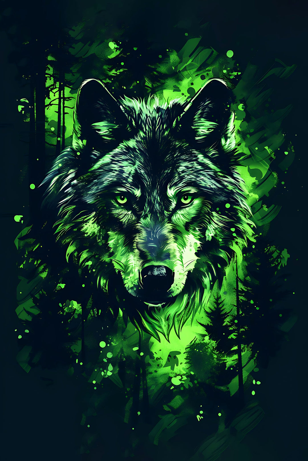 Forest Guardian — Haptic 3D Embossed + High-Gloss Lacquer Print Insigne Art Design