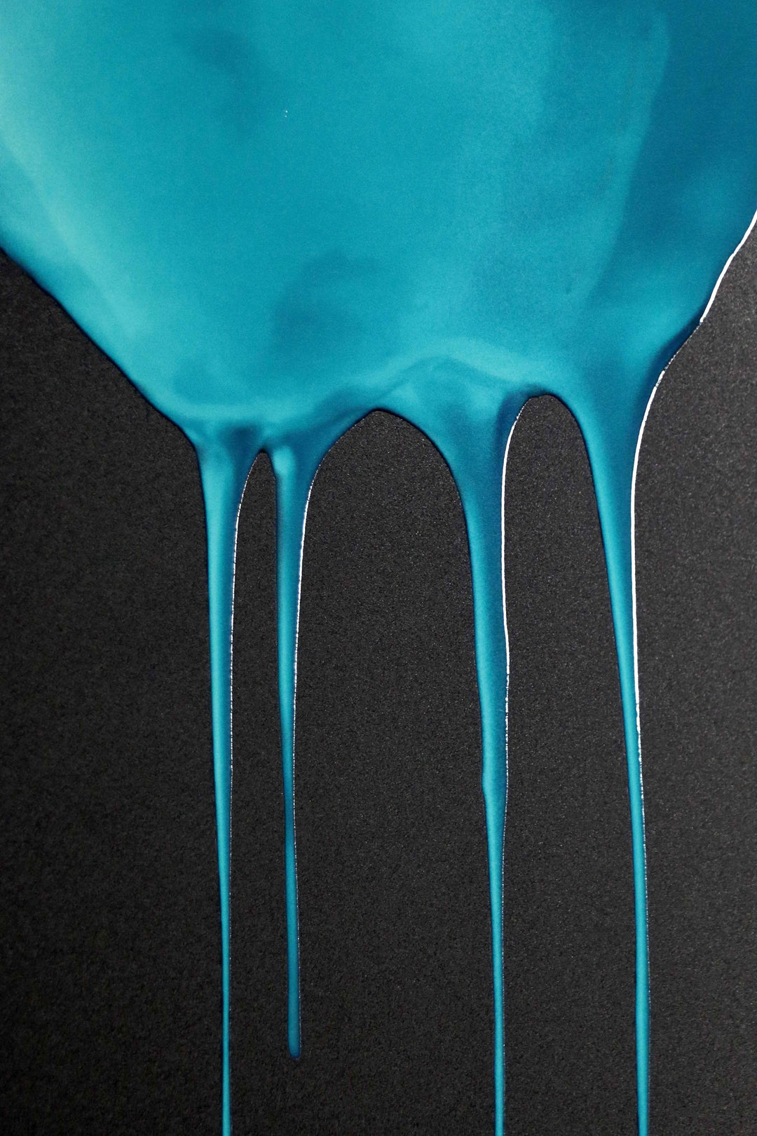 Crimson &amp; Cyan Drip — 3D Haptic Embossed High-Gloss Luxury Wall Art Home &amp; Garden > Decor > Artwork > Posters, Prints, &amp; Visual Artwork Insigne Art Design