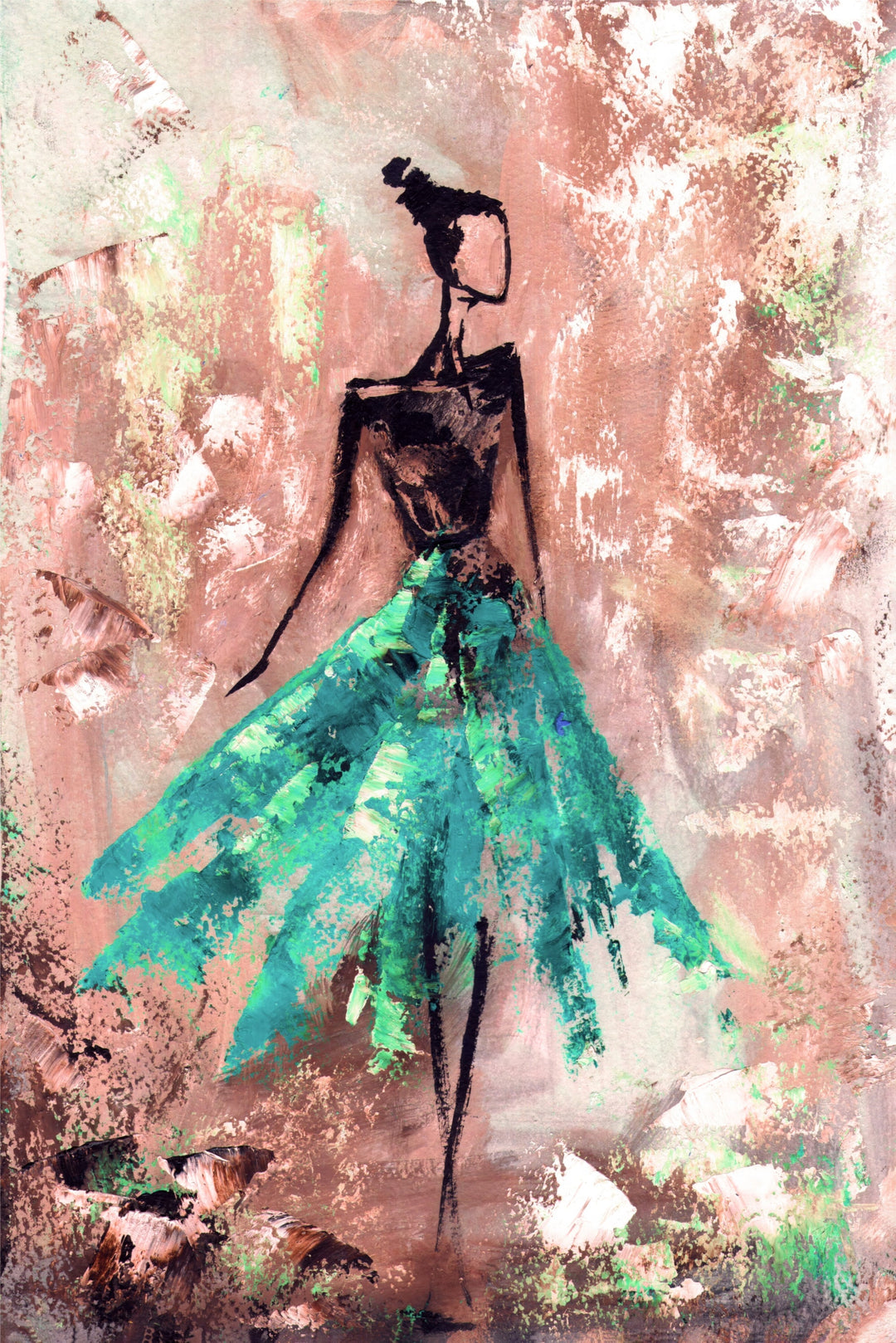 Jade Couture Muse — Haptic 3D Embossed + High-Gloss Lacquer Print Home & Garden > Decor > Artwork > Posters, Prints, & Visual Artwork Insigne Art Design