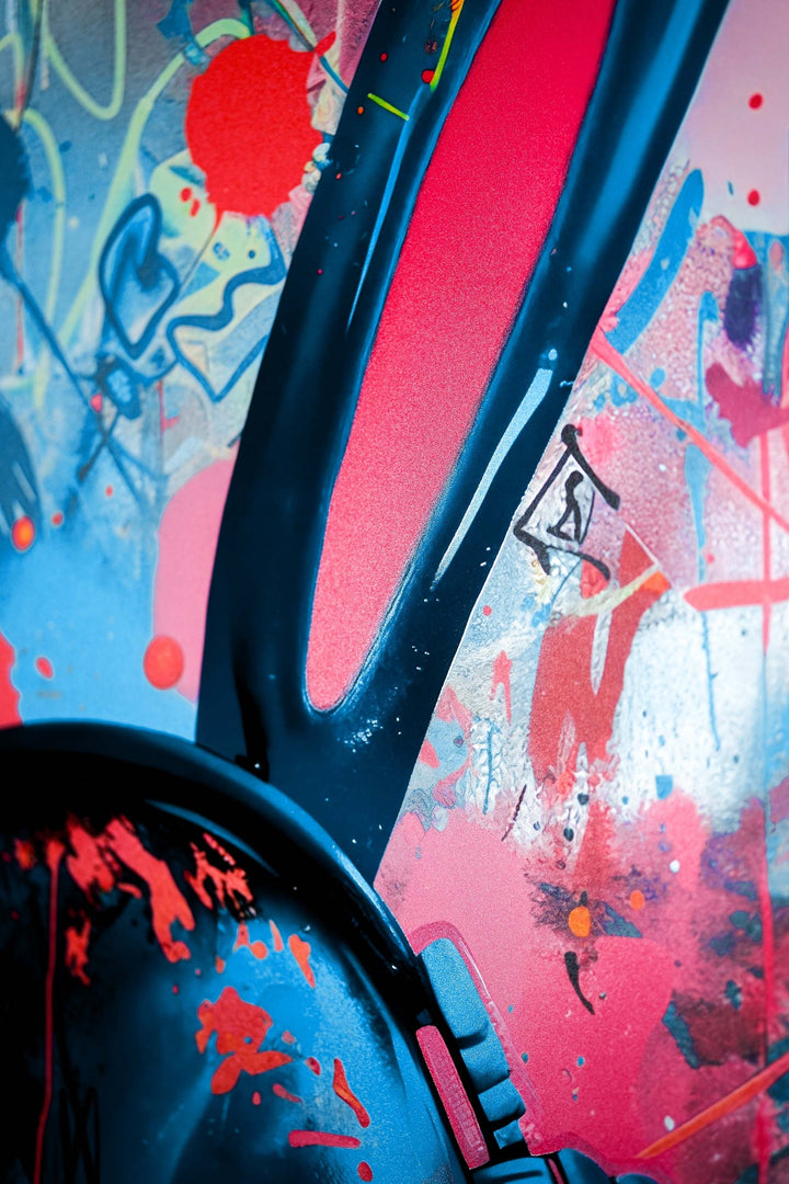 Urban Rebel Bot — 3D Haptic Embossed High-Gloss Luxury Wall Art Insigne Art Design