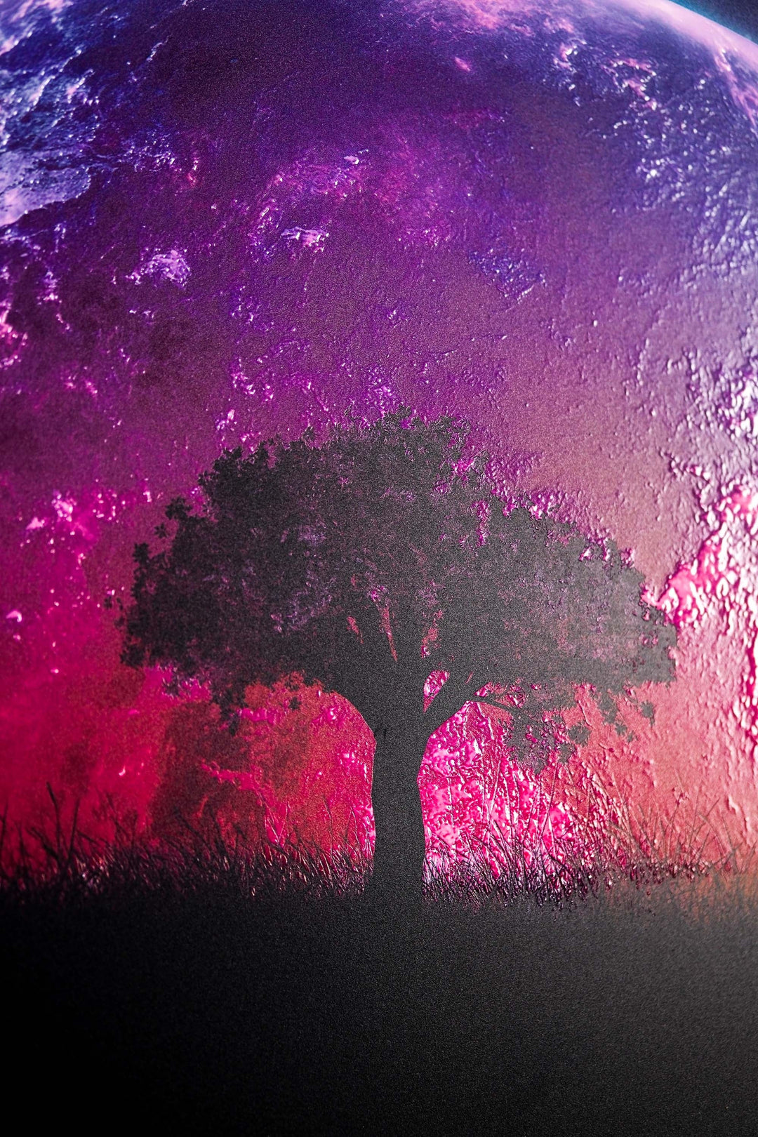 Cosmic Lunar Solitude — 3D Haptic Embossed High-Gloss Luxury Wall Art Home &amp; Garden > Decor > Artwork > Posters, Prints, &amp; Visual Artwork Insigne Art Design