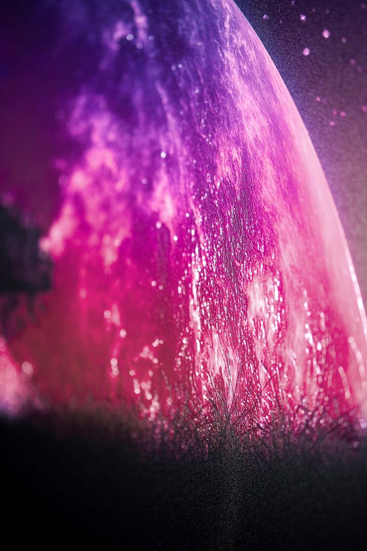 Cosmic Lunar Solitude — 3D Haptic Embossed High-Gloss Luxury Wall Art Home &amp; Garden > Decor > Artwork > Posters, Prints, &amp; Visual Artwork Insigne Art Design