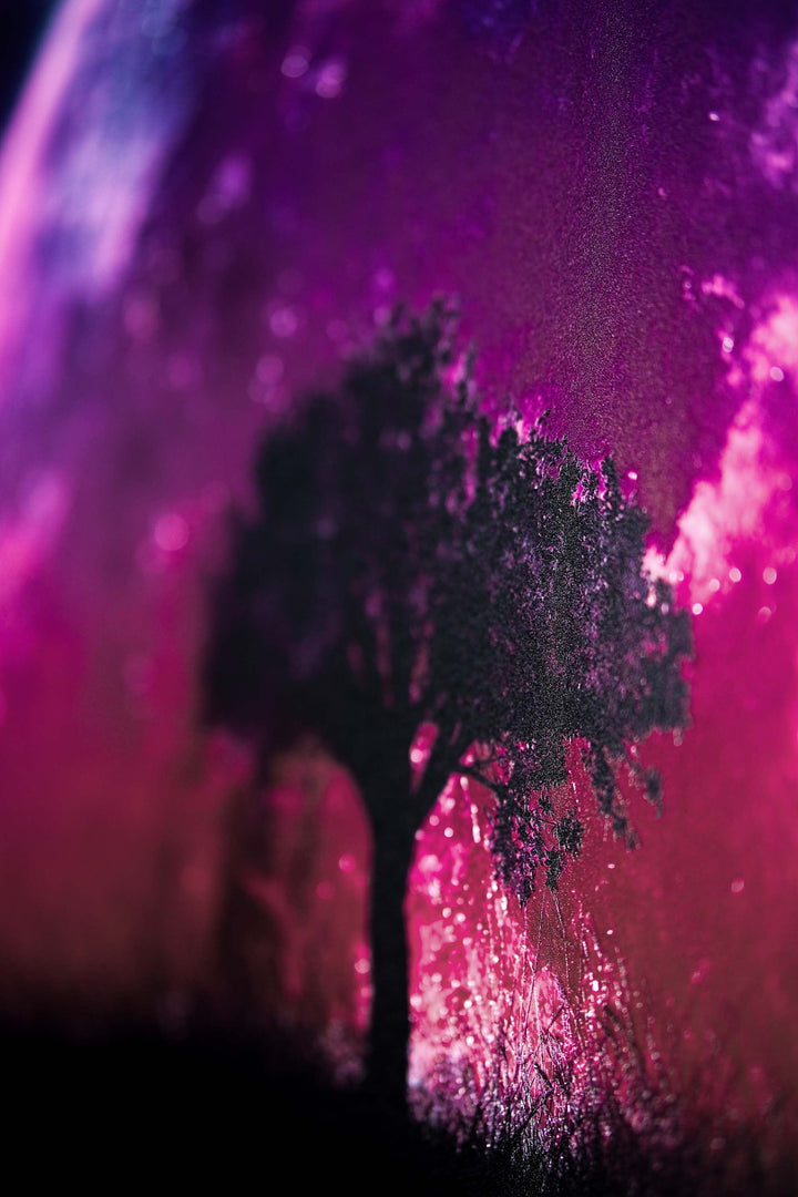 Cosmic Lunar Solitude — 3D Haptic Embossed High-Gloss Luxury Wall Art Home &amp; Garden > Decor > Artwork > Posters, Prints, &amp; Visual Artwork Insigne Art Design