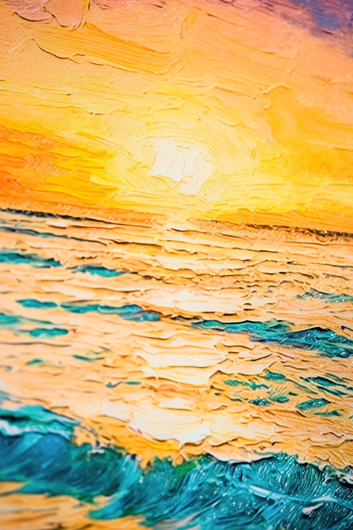 Azure Shoreline Radiance — 3D Haptic Embossed High-Gloss Luxury Wall Art Home &amp; Garden > Decor > Artwork > Posters, Prints, &amp; Visual Artwork Insigne Art Design