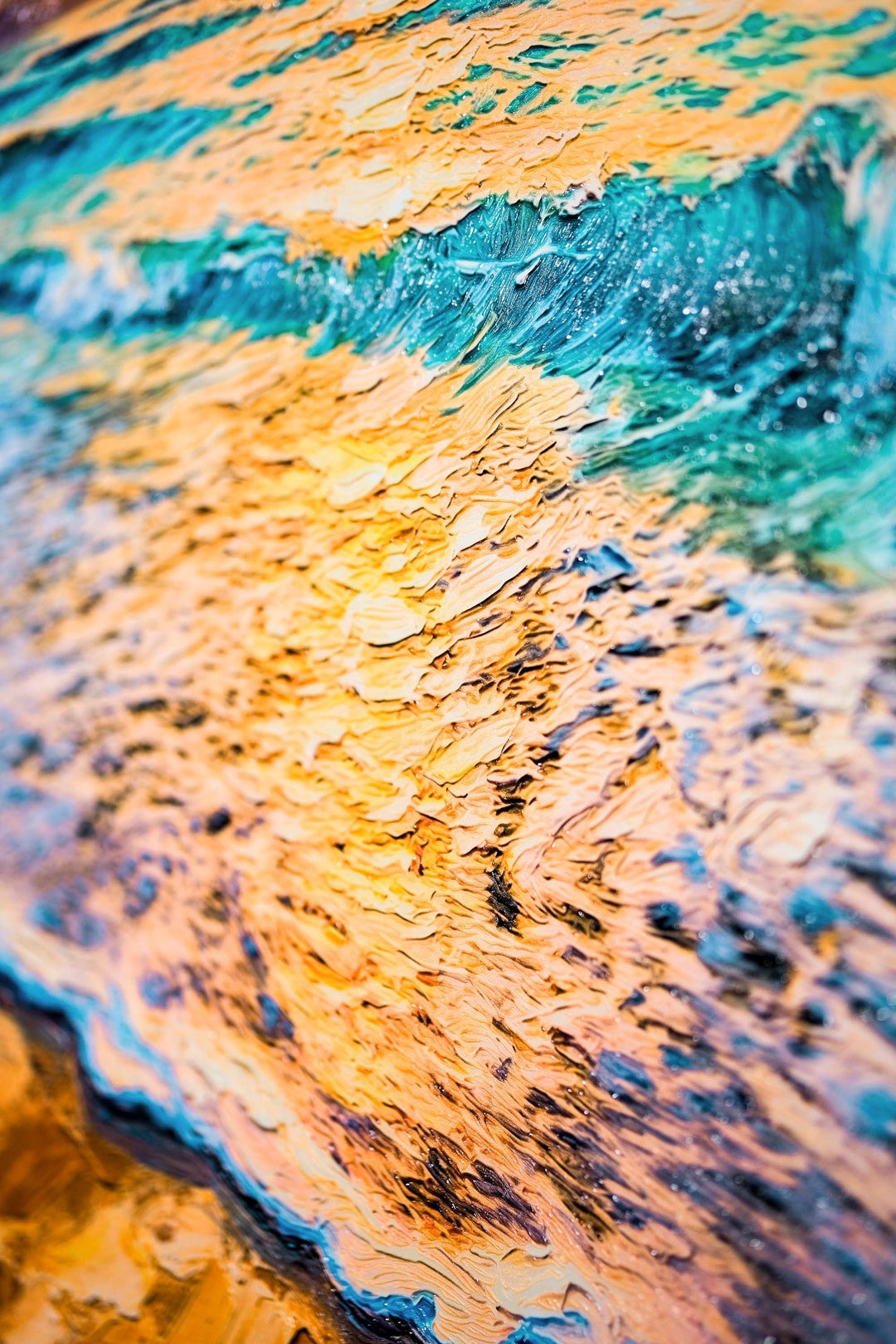 Azure Shoreline Radiance — 3D Haptic Embossed High-Gloss Luxury Wall Art Home &amp; Garden > Decor > Artwork > Posters, Prints, &amp; Visual Artwork Insigne Art Design