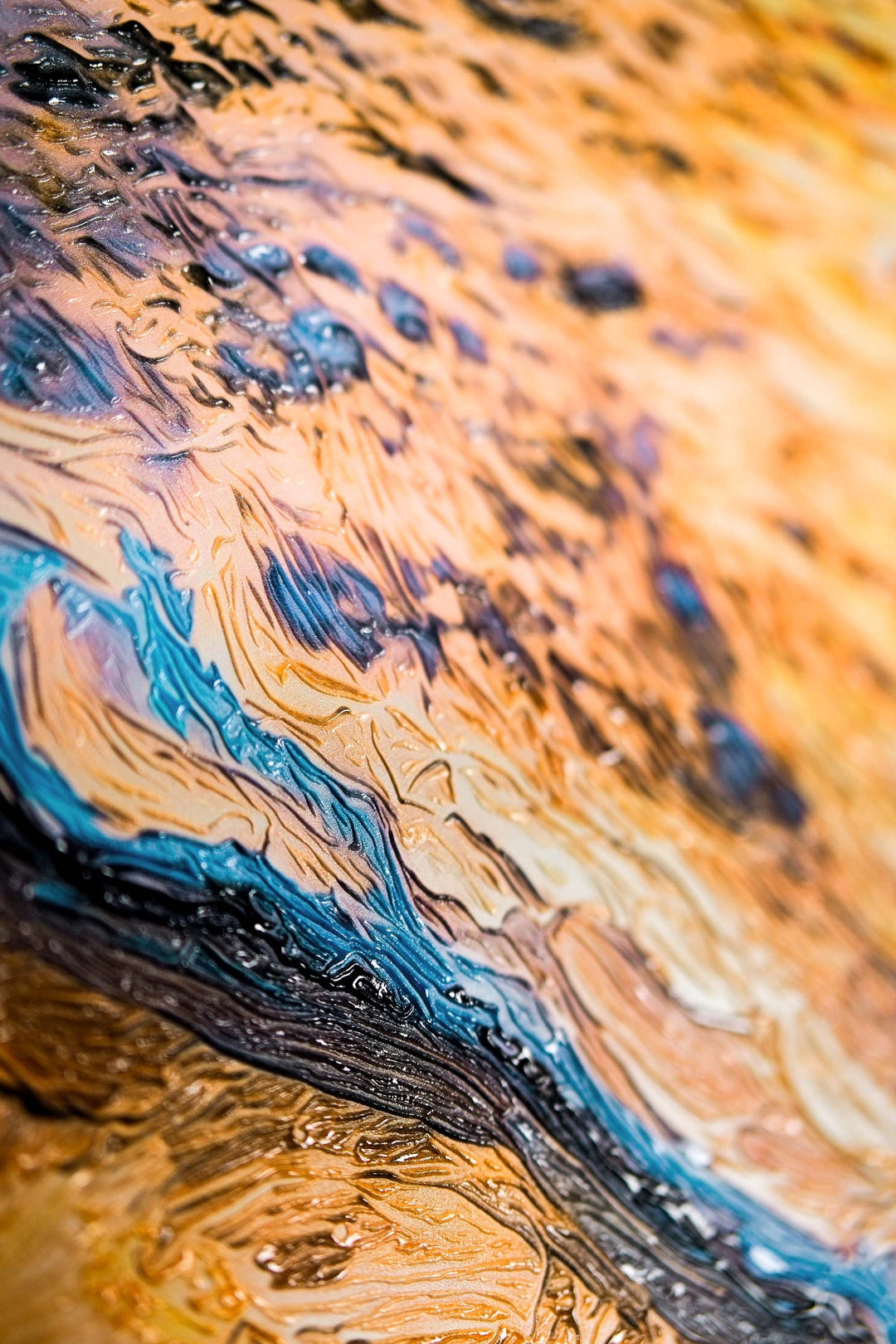 Azure Shoreline Radiance — 3D Haptic Embossed High-Gloss Luxury Wall Art Home &amp; Garden > Decor > Artwork > Posters, Prints, &amp; Visual Artwork Insigne Art Design