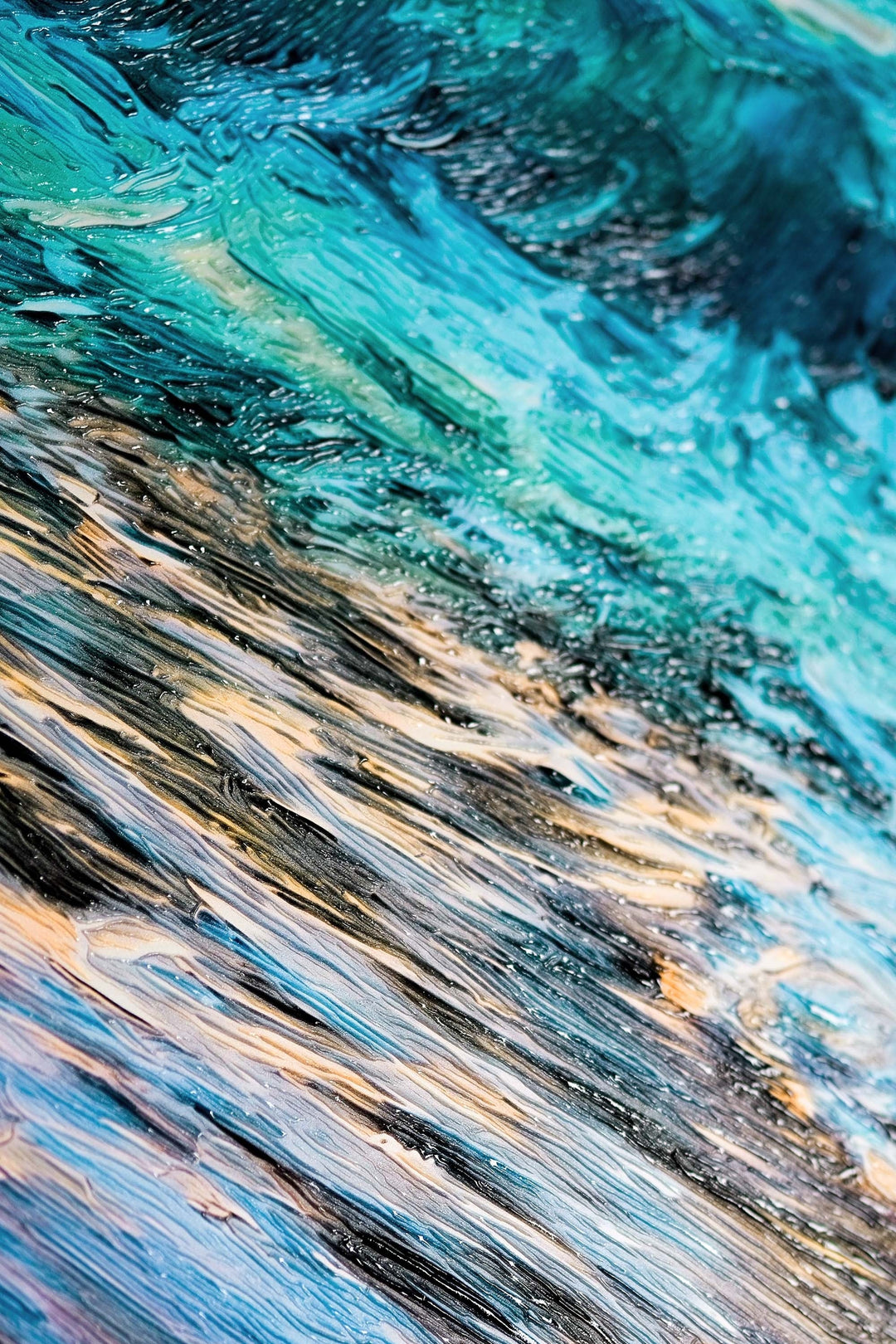Azure Shoreline Radiance — 3D Haptic Embossed High-Gloss Luxury Wall Art Home &amp; Garden > Decor > Artwork > Posters, Prints, &amp; Visual Artwork Insigne Art Design