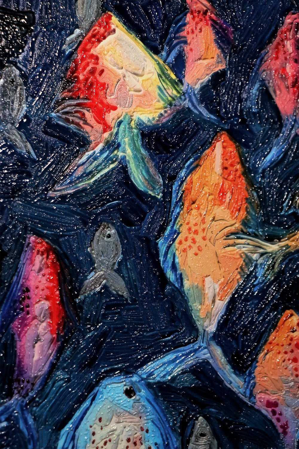 Cobalt Current Chorus — A Textured Deep-Sea Discovery Home & Garden > Decor > Artwork > Posters, Prints, & Visual Artwork Insigne Art Design