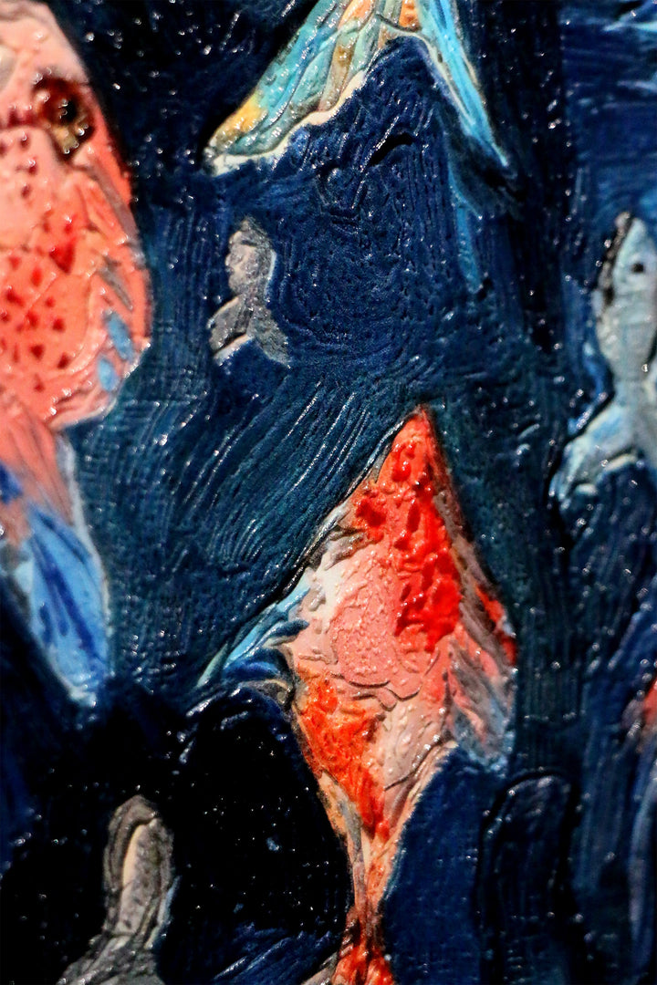 Cobalt Current Chorus — A Textured Deep-Sea Discovery Home &amp; Garden > Decor > Artwork > Posters, Prints, &amp; Visual Artwork Insigne Art Design