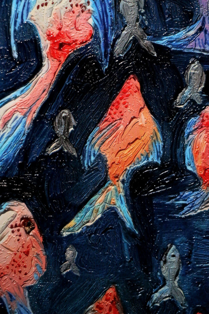 Cobalt Current Chorus — A Textured Deep-Sea Discovery Home &amp; Garden > Decor > Artwork > Posters, Prints, &amp; Visual Artwork Insigne Art Design