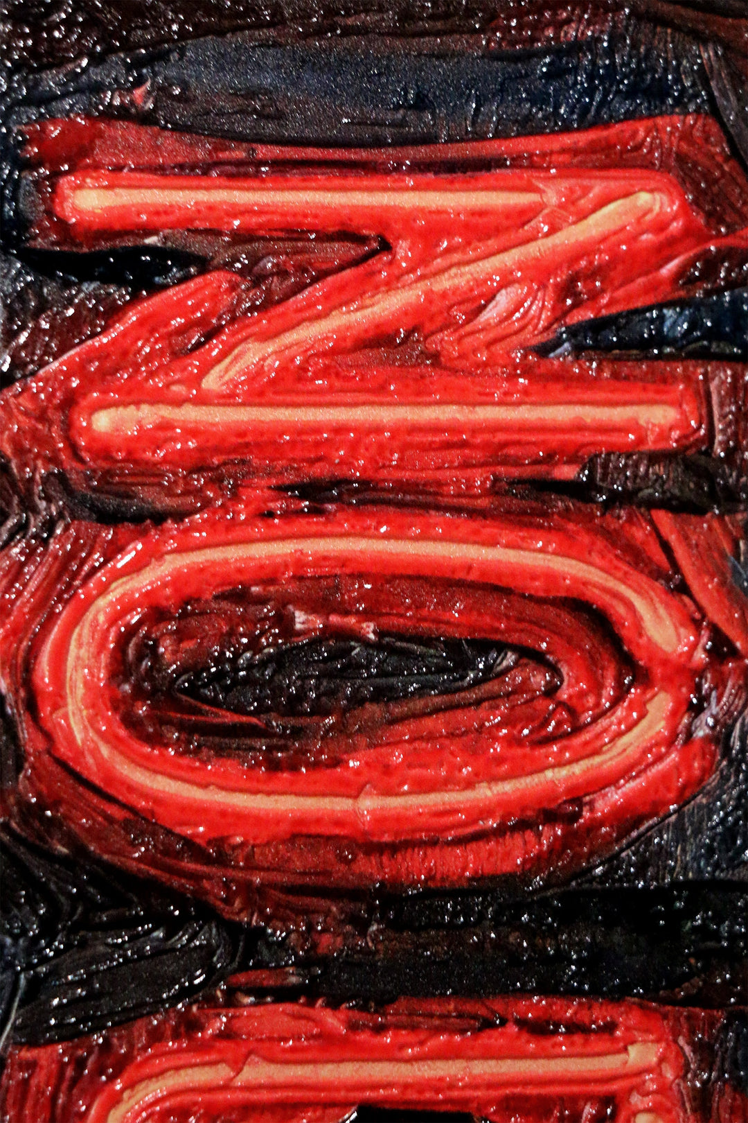 Urban Mandate — An Electric Warning in 3D Impasto Home &amp; Garden > Decor > Artwork > Posters, Prints, &amp; Visual Artwork Insigne Art Design