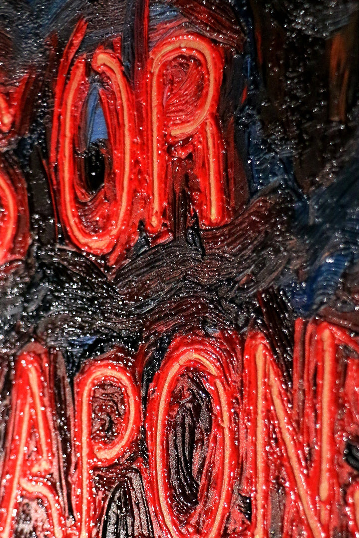 Urban Mandate — An Electric Warning in 3D Impasto Home &amp; Garden > Decor > Artwork > Posters, Prints, &amp; Visual Artwork Insigne Art Design