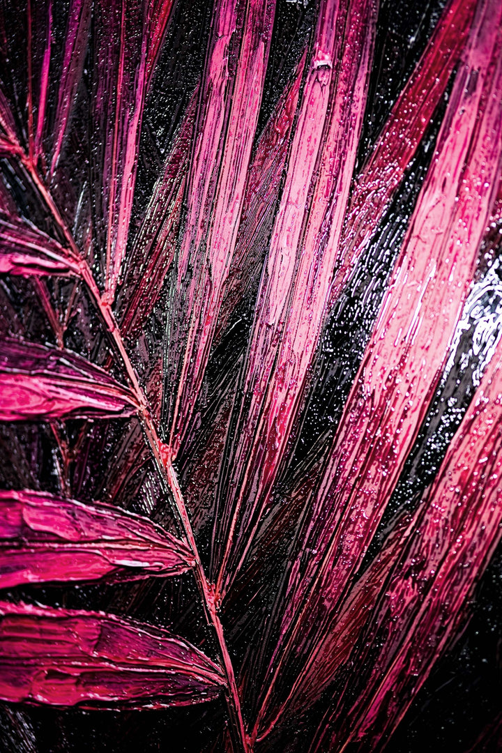 Magenta Midnight Frond — A Sculpted Pulse of Tropical Velvet Home &amp; Garden > Decor > Artwork > Posters, Prints, &amp; Visual Artwork Insigne Art Design