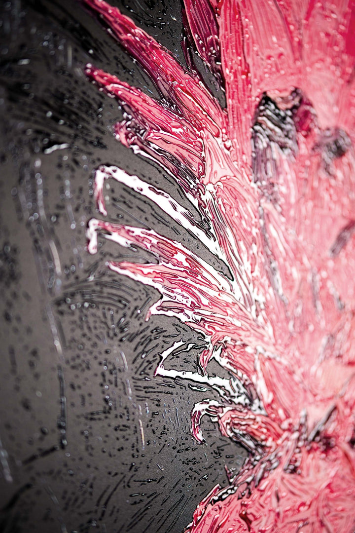 Eclectic Pineapple Pulse — A Textured Pop in Pink &amp; Noir Home &amp; Garden > Decor > Artwork > Posters, Prints, &amp; Visual Artwork Insigne Art Design