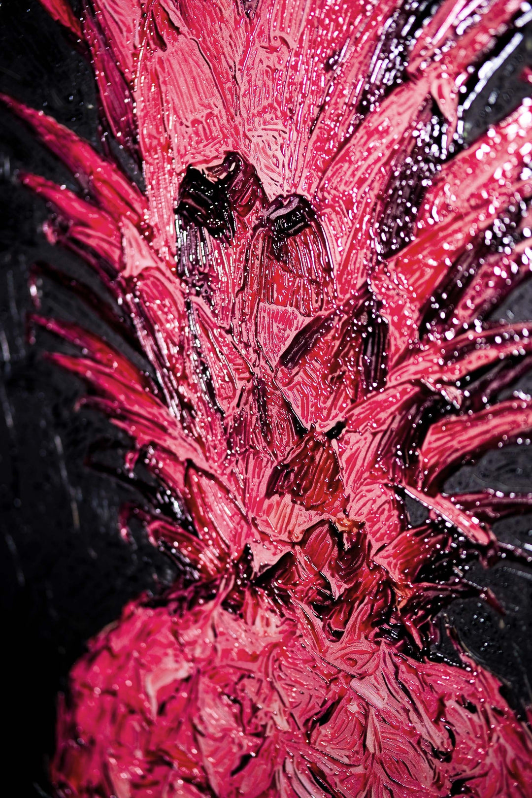 Eclectic Pineapple Pulse — A Textured Pop in Pink &amp; Noir Home &amp; Garden > Decor > Artwork > Posters, Prints, &amp; Visual Artwork Insigne Art Design