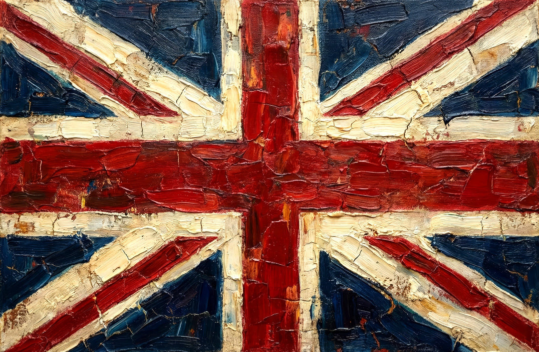 Imperial Heritage: Sculpted Union Jack — 3D Haptic Embossed High-Gloss Luxury Wall Art Home & Garden > Decor > Artwork > Posters, Prints, & Visual Artwork Insigne Art Design