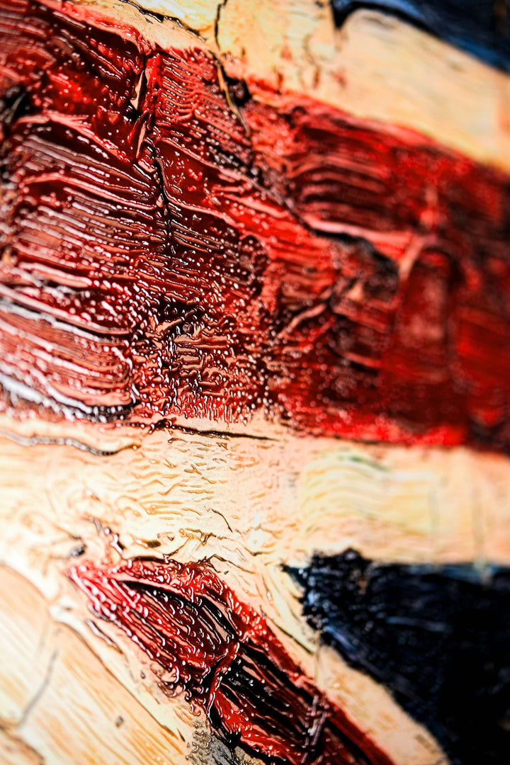 Imperial Heritage: Sculpted Union Jack — 3D Haptic Embossed High-Gloss Luxury Wall Art Home &amp; Garden > Decor > Artwork > Posters, Prints, &amp; Visual Artwork Insigne Art Design