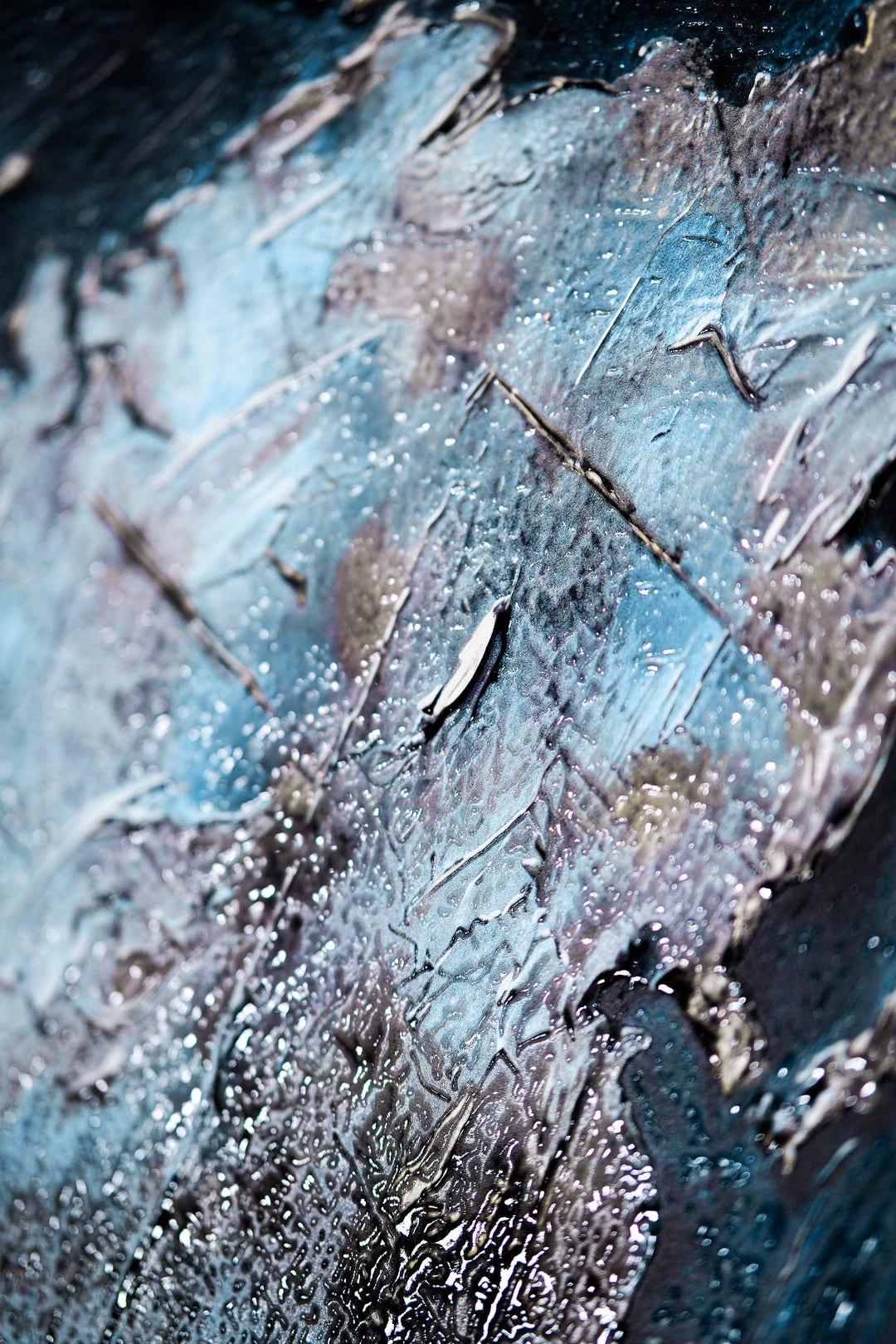 Sapphire Metallic Atlas — 3D Haptic Embossed High-Gloss Luxury Wall Art Home &amp; Garden > Decor > Artwork > Posters, Prints, &amp; Visual Artwork Insigne Art Design