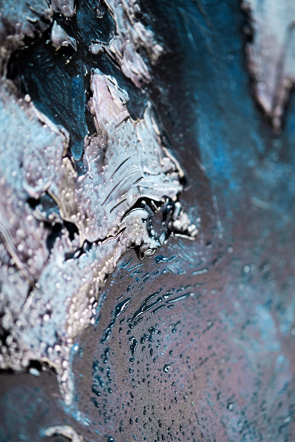 Sapphire Metallic Atlas — 3D Haptic Embossed High-Gloss Luxury Wall Art Home & Garden > Decor > Artwork > Posters, Prints, & Visual Artwork Insigne Art Design