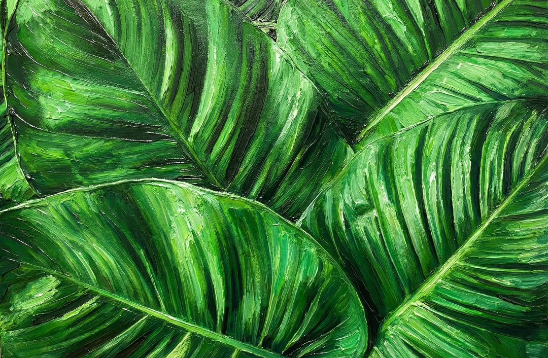 Verdant Tropics Infusion — 3D Haptic Embossed High-Gloss Luxury Wall Art Home & Garden > Decor > Artwork > Posters, Prints, & Visual Artwork Insigne Art Design
