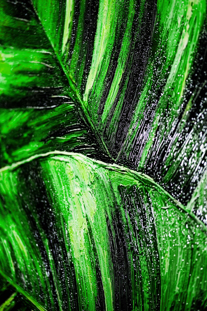 Verdant Tropics Infusion — 3D Haptic Embossed High-Gloss Luxury Wall Art Home &amp; Garden > Decor > Artwork > Posters, Prints, &amp; Visual Artwork Insigne Art Design