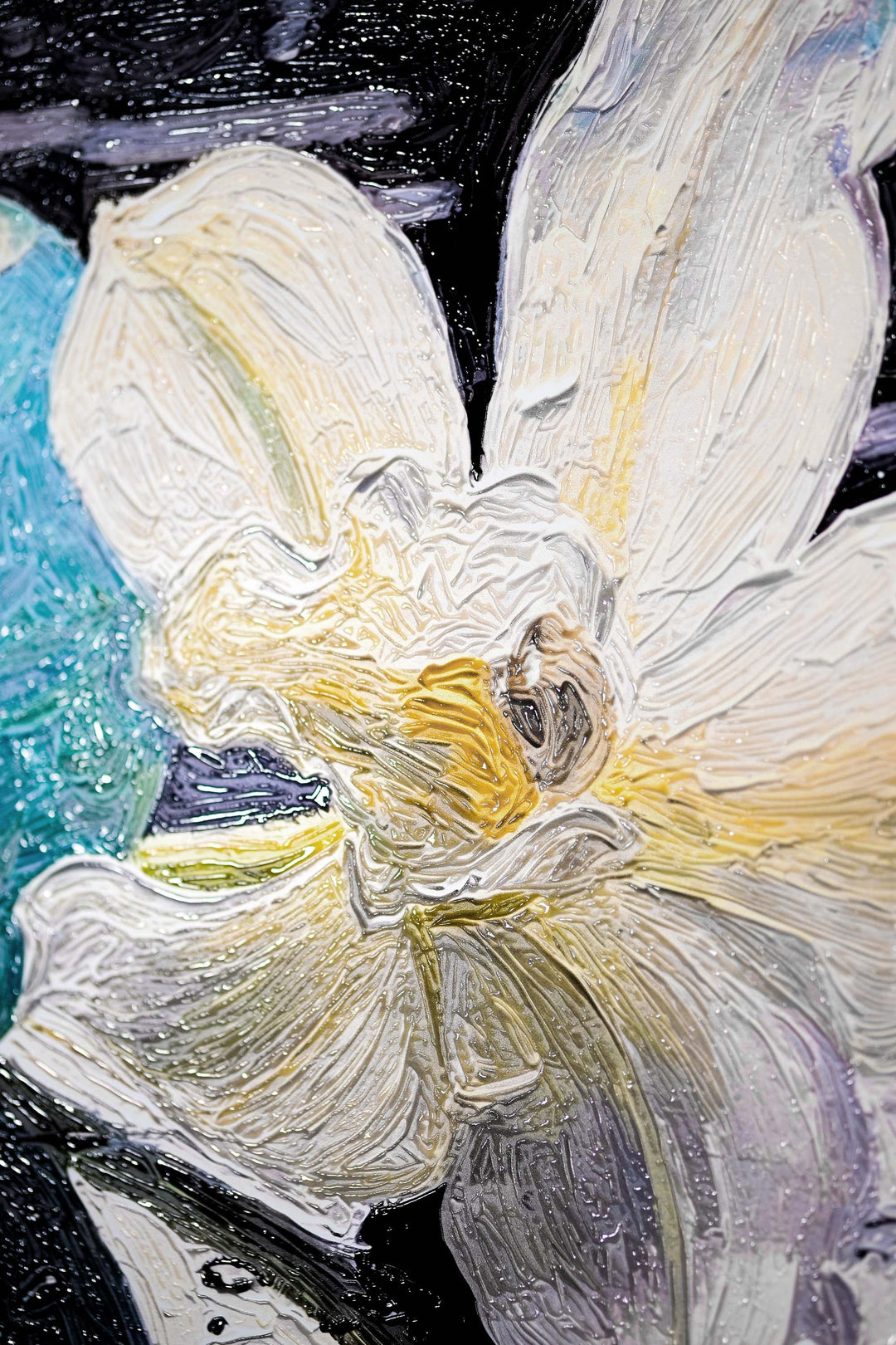 Zen Serenity Bloom — 3D Haptic Embossed High-Gloss Luxury Wall Art Home &amp; Garden > Decor > Artwork > Posters, Prints, &amp; Visual Artwork Insigne Art Design