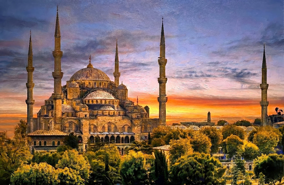 Eternal Sultan Ahmed Radiance — 3D Haptic Embossed High-Gloss Luxury Wall Art Home & Garden > Decor > Artwork > Posters, Prints, & Visual Artwork Insigne Art Design