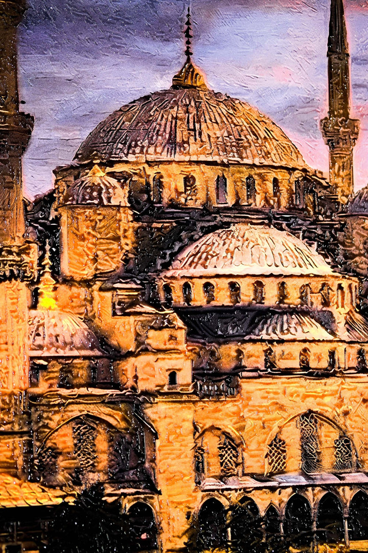 Eternal Sultan Ahmed Radiance — 3D Haptic Embossed High-Gloss Luxury Wall Art Home &amp; Garden > Decor > Artwork > Posters, Prints, &amp; Visual Artwork Insigne Art Design